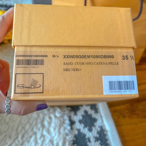 TODS Kate Slip On Sandals Black 5.5  35.5 - Picture 2 of 10